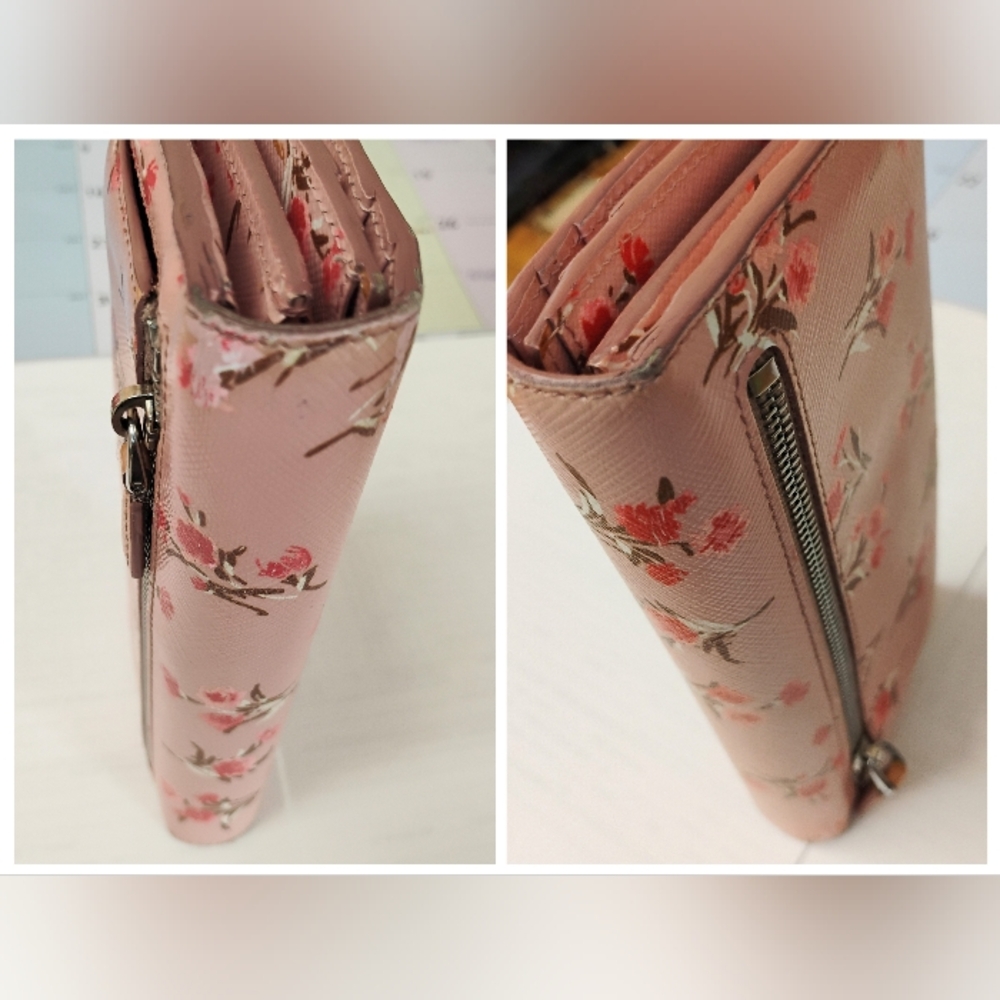 2FER Prada Long Wallet & Card Holder - Pink Floral - Picture 11 of 16